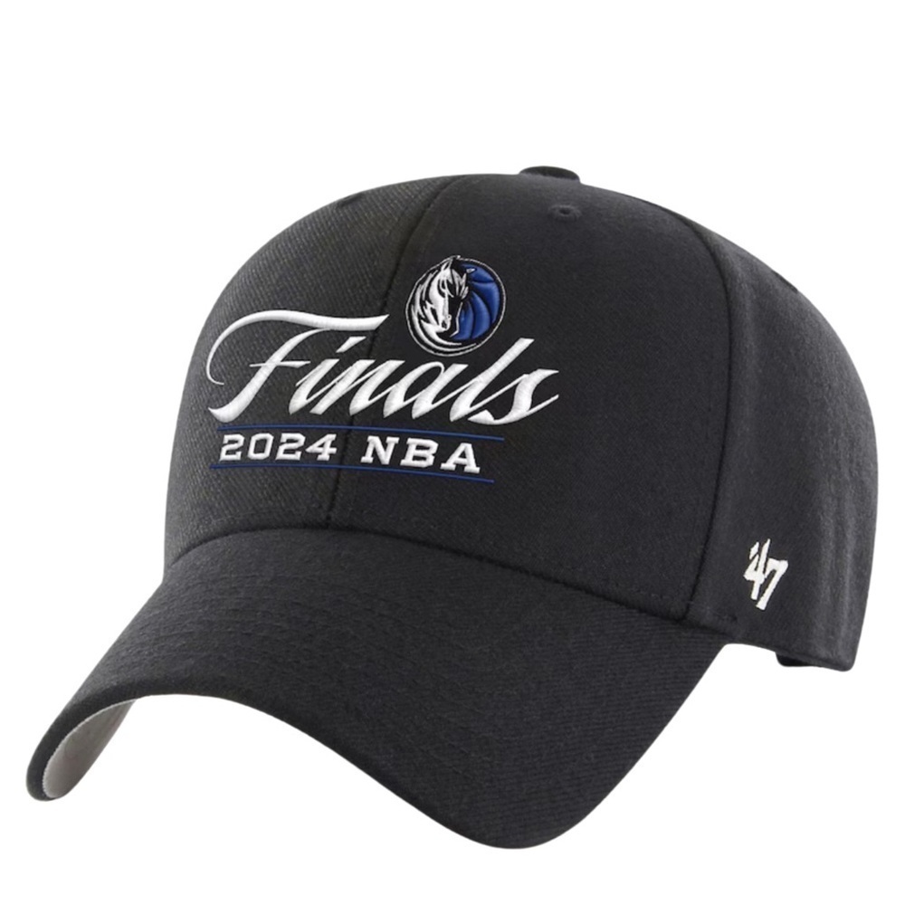 Dallas Mavericks 47 2024 NBA Finals Adjustable Hat Black OSFA Wool Blend NWOT